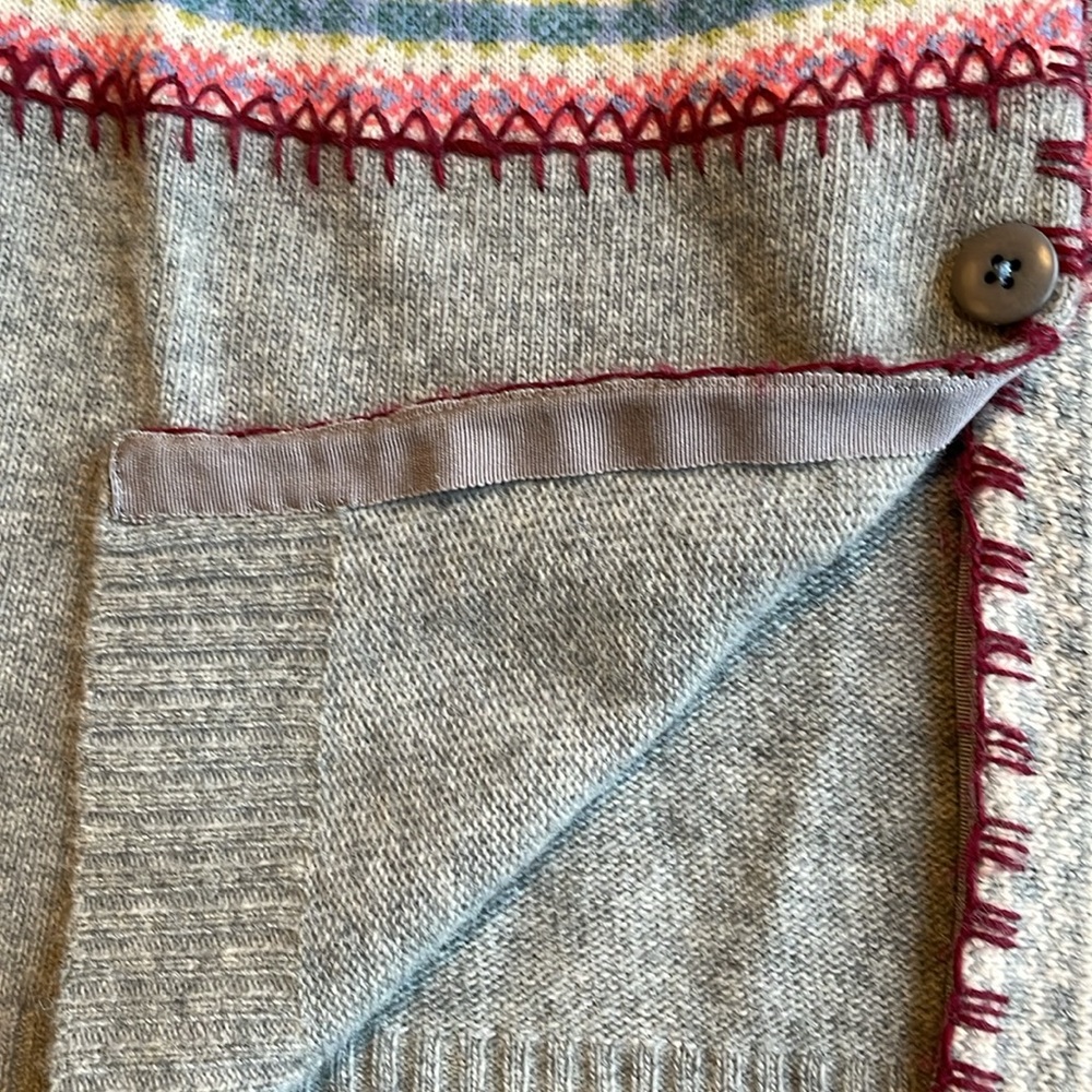 Sundance Fair Aisle Patchwork Wool Duster Cardigan - image 6